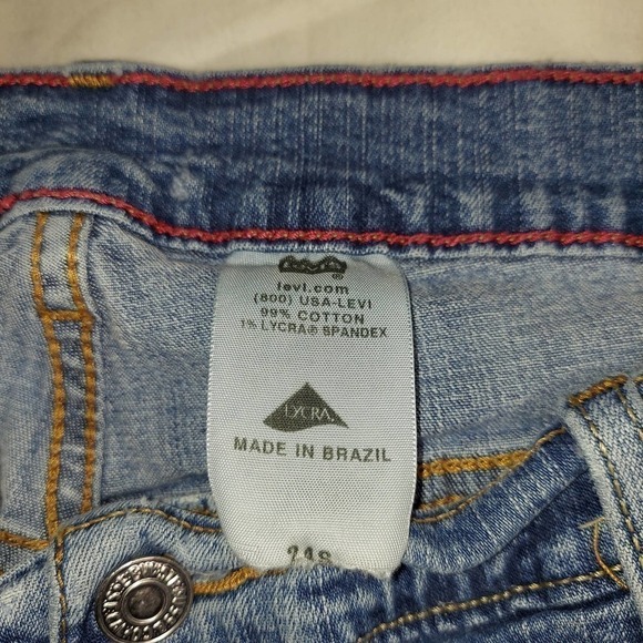levi's Women's Jeans, 24S Plus Size High Rise, Blue, Preowned - Picture 2 of 8